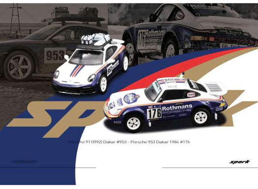 1/64 Porsche 911(992) Dakar #953 - Porsche 953 Dakar 1984 #176 - Sparky/Tiny - TinyYCOMBO64029