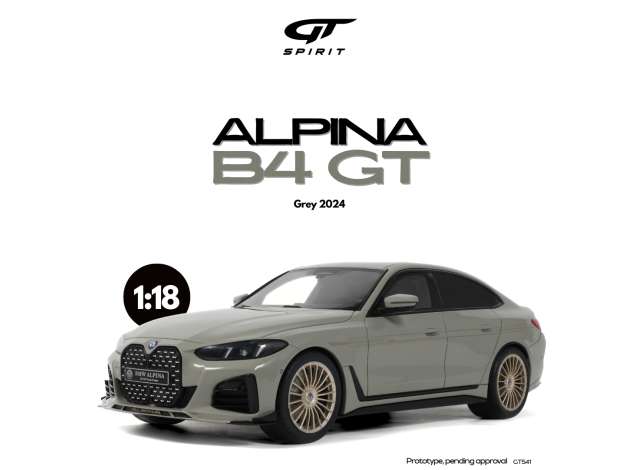 1/18 - 2024 Alpina B4 GT, grey - GT541 - GT Spirit