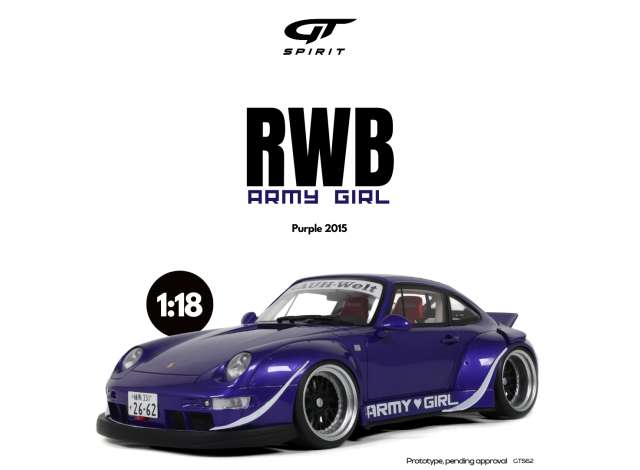 1/18 - 2015 RWB Army Girl, purple - GT562 - GT Spirit