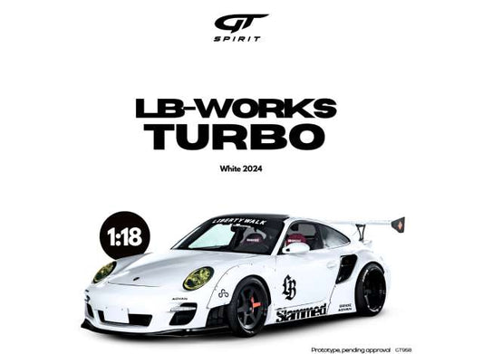 1/18 - 2024 LB-Works Turbo, white - GT958 - GT Spirit