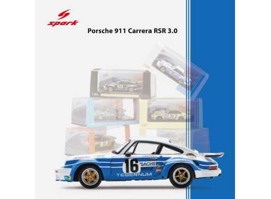 1/64 1975 Porsche 911 Carrera RSR 3.0 #16 C.Schickentanz/H.Bertrams 24H Le Mans - Spark - spa64S022