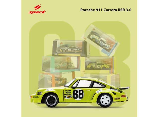 1/64 1975 Porsche 911 Carrera RSR 3.0 #68 F.Vetsch/G.Verrier/J-R.Corthay 24H Le Mans - Spark - spa64S025
