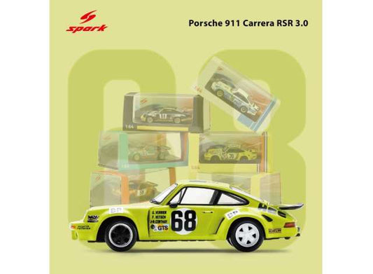 1/64 1975 Porsche 911 Carrera RSR 3.0 #68 F.Vetsch/G.Verrier/J-R.Corthay 24H Le Mans - Spark - spa64S025