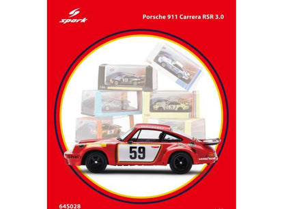 1/64 1975 Porsche 911 Carrera RSR 3.0 #59 T.Schenken /H.Ganley 24H Le Mans - Spark - spa64S028