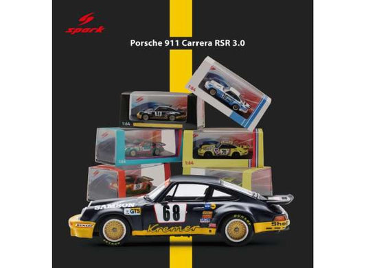 1/64 1974 Porsche 911 Carrera RSR 3.0 #68 H.Heyer/E.Kremer/P.Keller 24H Le Mans - Spark - spa64S027