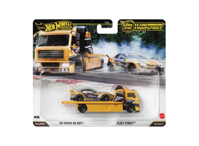 1:64 JHX87 2020 Toyota GR Supra + Fleet Street, orange - FLF56-978J