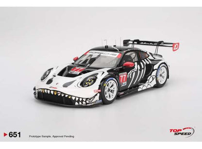 1/18 2025 Porsche 911 (992) GT3 R #77 GTD PRO AO Racing Petit Le Mans - Top Speed - TS0651