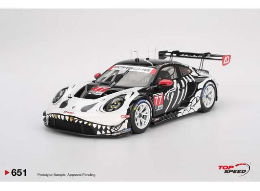 1/18 2025 Porsche 911 (992) GT3 R #77 GTD PRO AO Racing Petit Le Mans - Top Speed - TS0651
