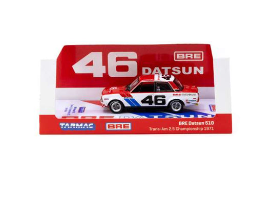 1/64 1971 BRE Datsun 510 #46 John Morton Trans-Am 2.5 Championship - Tarmac Models - TC-T64-052-71BRE46