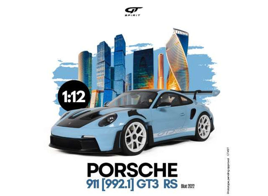 1/12 - 2022 Porsche 911 (992.1) GT3 RS, blue - GT497 - GT Spirit
