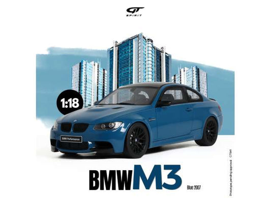1/18 - 2007 BMW M3 E92  blue - GT941 - GT Spirit