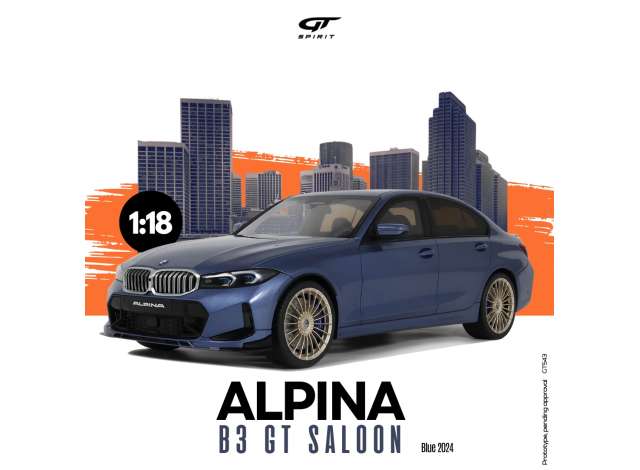 1/18 - 2025 Alpina B3 GT Saloon, blue - GT543 - GT Spirit