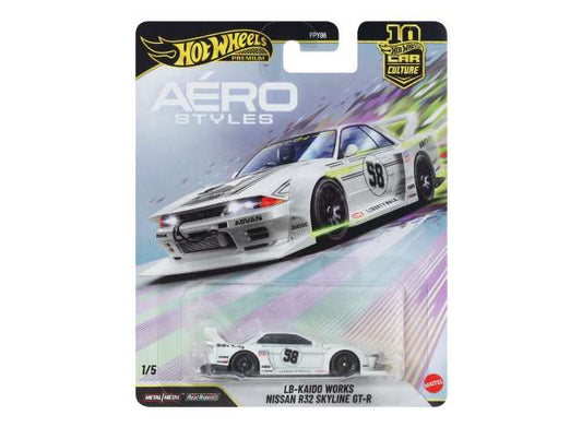 1/64 LB-Kaido Works Nissan R32 Skyline GT-R #58, white - Hot Wheels - hwmvJKF05