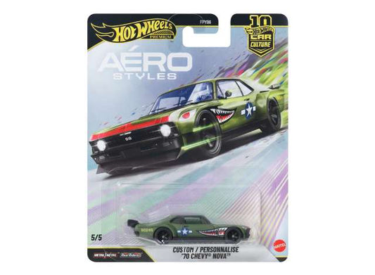 1/64 Custom 1970 Chevrolet Nova, green - Hot Wheels - hwmvJKF37