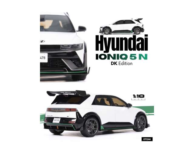 1/18  Hyundai Ioniq SN DK Edition Atlas white matt  - Otto Models - OT1227