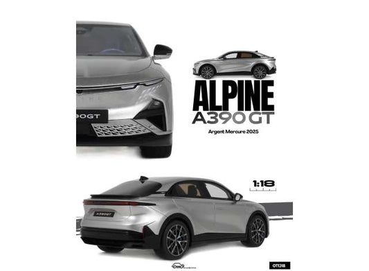 1/18  2025 Alpine A390 GT  argent mercure  - Otto Models - OT1318