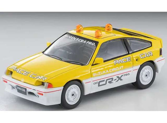 1/64 Honda Ballard Sports CR-X MUGEN CR-X PRO Suzuka Circuit Pace Car, yellow/white  - Tomica Limited Vintage - TLV-N318b