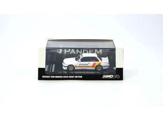 1/64 Pandem Rocket Bunny E30 *DIECAST CON MADRID 2026* Event Edition, matt white - Inno64 - IN64-E30P-DCM
