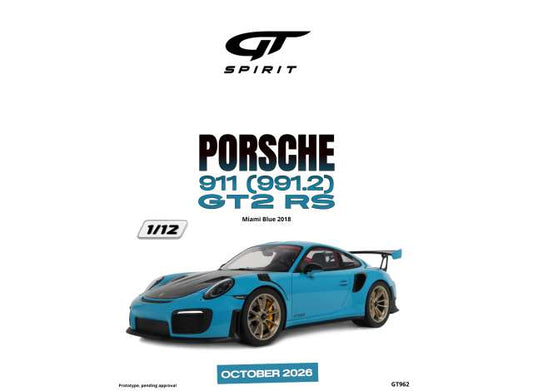 1/12 - 2018 Porsche 911 (911.2) GT2 RS Miami blue - GT Spirit - GT962