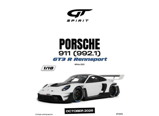 1/18 - 2023 Porsche 911 (992.1) GT3 R Rennsport white - GT Spirit - GT1010
