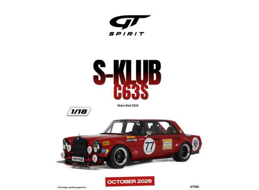 1/18 - 2024 S-Klub C63S, Mars red - GT Spirit - GT584
