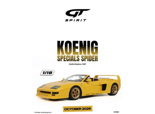 1/18 - 1987 Koenig Specials Spider giallo modena - GT Spirit - GT581