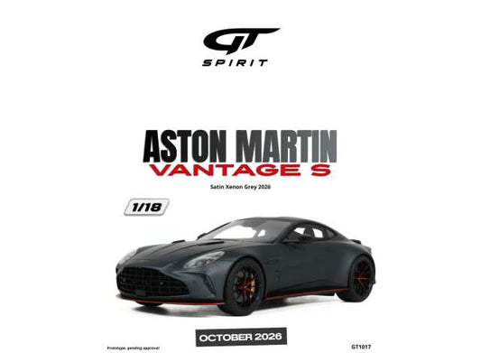 1/18 - 2026 Aston Martin Vantage S, satin xenon grey - GT Spirit - GT1017