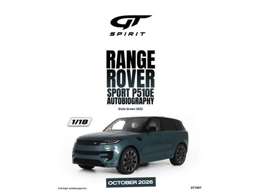 1/18 - 2022 Range Rover Sport P510E Autobiography, giola green - GT Spirit - GT1007