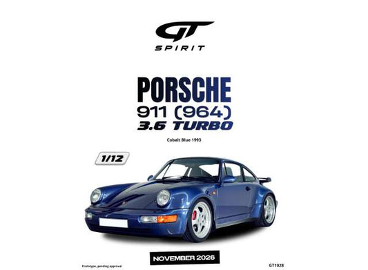 1/12 - 1993 Porsche 911 (964) 3.6 Turbo, cobalt blue - GT Spirit - GT1028