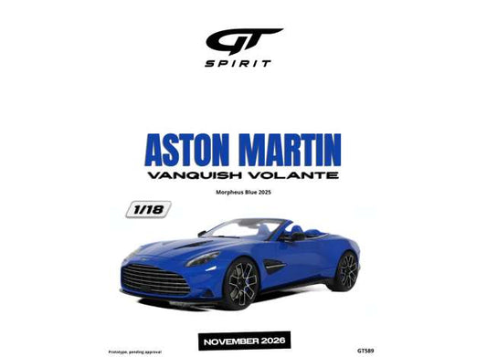 1/18 2025 Aston Martin Vanquish Volante, morpheus blue - GT Spirit - GT589