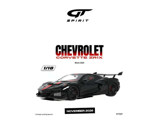 1/18 2025 Chevrolet Corvette ZR1X, black - GT Spirit - GT1027