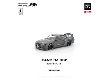 1/64 Pandem R32, gun metal - Pop Race - PR640508