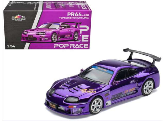 1/64 - Top Secret GT300 Supra, purple chrome Tokyo Auto Salon(Hong Kong) 2025 - Poprace - PR640458