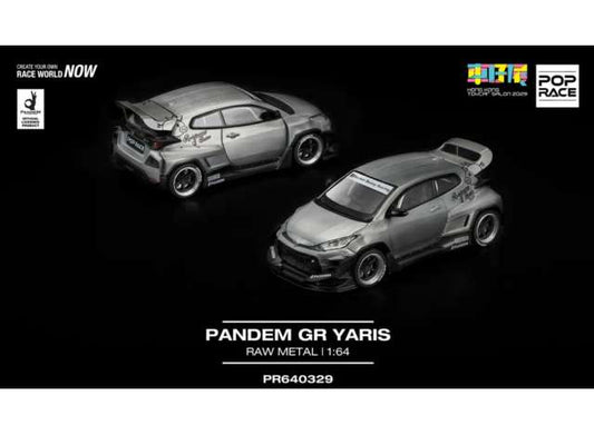 1/64 - Pandem GR Yaris, raw metal - Hong Kong Toycar Salon 2025 - Poprace - PR640329