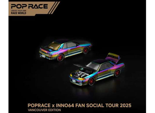 1/64 - Skyline GT-R R32, magic chrome - Vancouver Edition - Poprace - PR640424