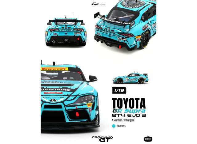 1/18 2025 Toyota GR Supra GT4 EVO 2 #69 A.Mcintosh/P.Thompson - Otto Models  -  OT1283