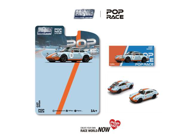 1/64 Singer Racing #18, orange/blue - Poprace Enigma - PRE037