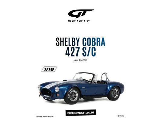 1/18 - 1967 Shelby Cobra 427  navy blue - GT Spirit - GT595