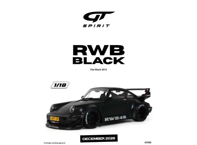 1/18 - 2013 RWB Black flat black - GT Spirit - GT593