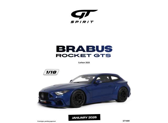1/18 - Brabus Rocket GTS carbon blue - GT Spirit - GT1009