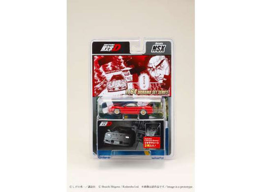 1:64 Honda NSX Initial D Go Hojo vs Keisuke Takahashi, red - Hobby Japan - HJDMD010