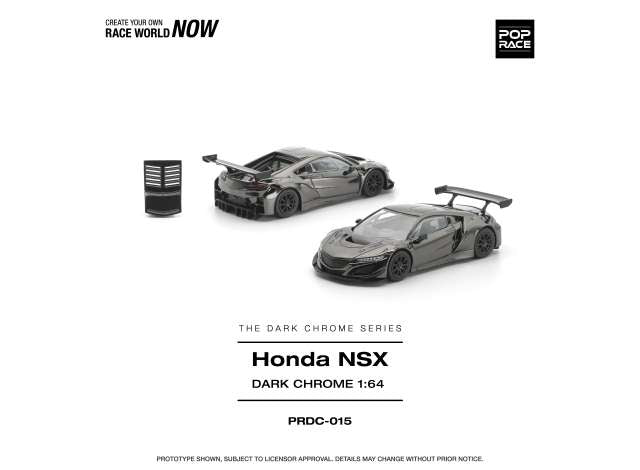 1/64 Honda NSX GT3 EVO22, dark chrome - Poprace - PRDC015