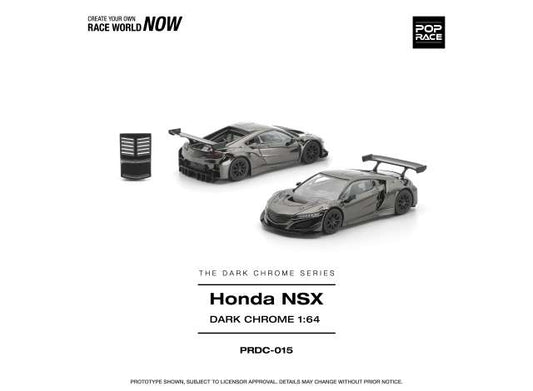 1/64 Honda NSX GT3 EVO22, dark chrome - Poprace - PRDC015