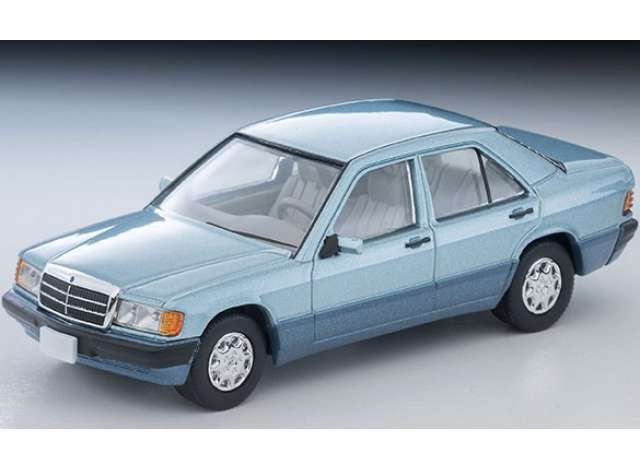 1/64  1992 Mercedes-Benz 190E, pearl blue - Tomica Limited Vintage - TLV-N77a