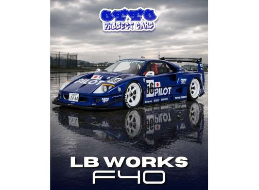 1/18 2024 LB-Works F40 blue metallic - Otto Models  - OT1408   **Pre Order**
