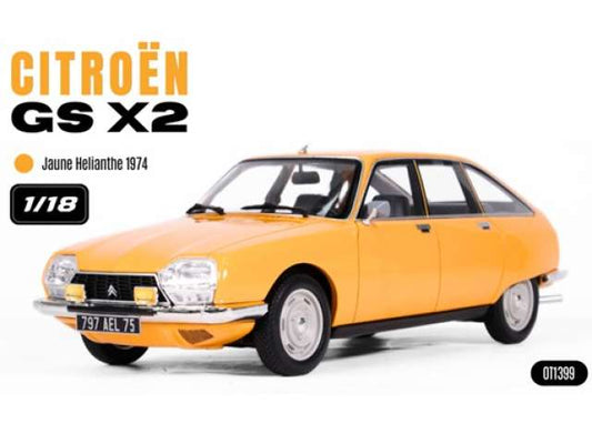1/18 1974 Citroen GS X2 - Jaune Hélianthe - Otto Models  - OT1399   **Pre Order**