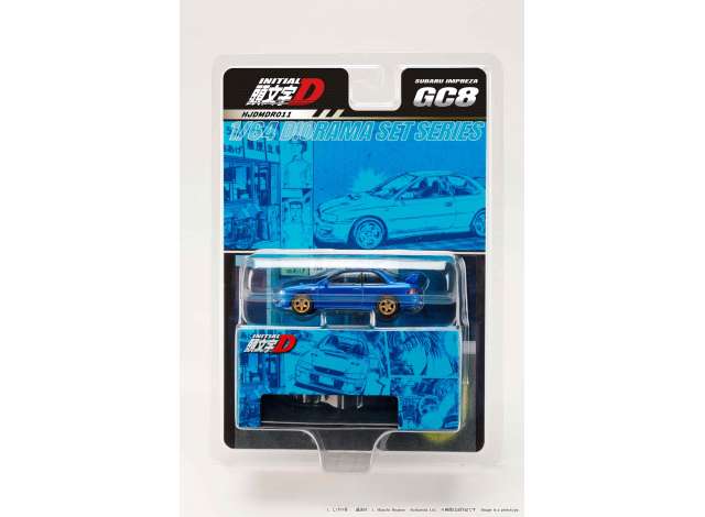 1:64 Initial D Subaru Impreza Initial D, blue - Hobby Japan - HJDMDR011  *** Pre Order***