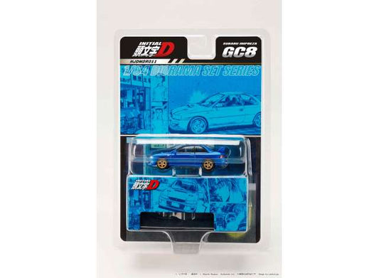 1:64 Initial D Subaru Impreza Initial D, blue - Hobby Japan - HJDMDR011  *** Pre Order***