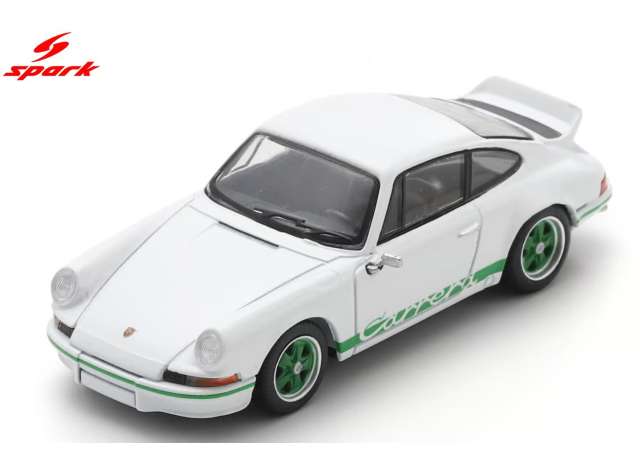 1/64 Porsche 911 2.7 RS, white/green - Spark - SPA 64SP006-A ***Pre Order***