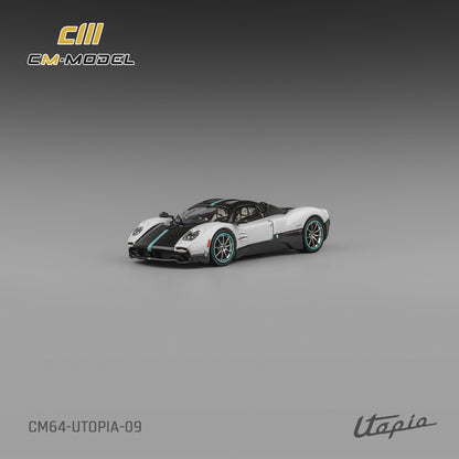 1:64 Pagani Utopia pearl white  with carbon - CM Models - CM64-Utopia-09